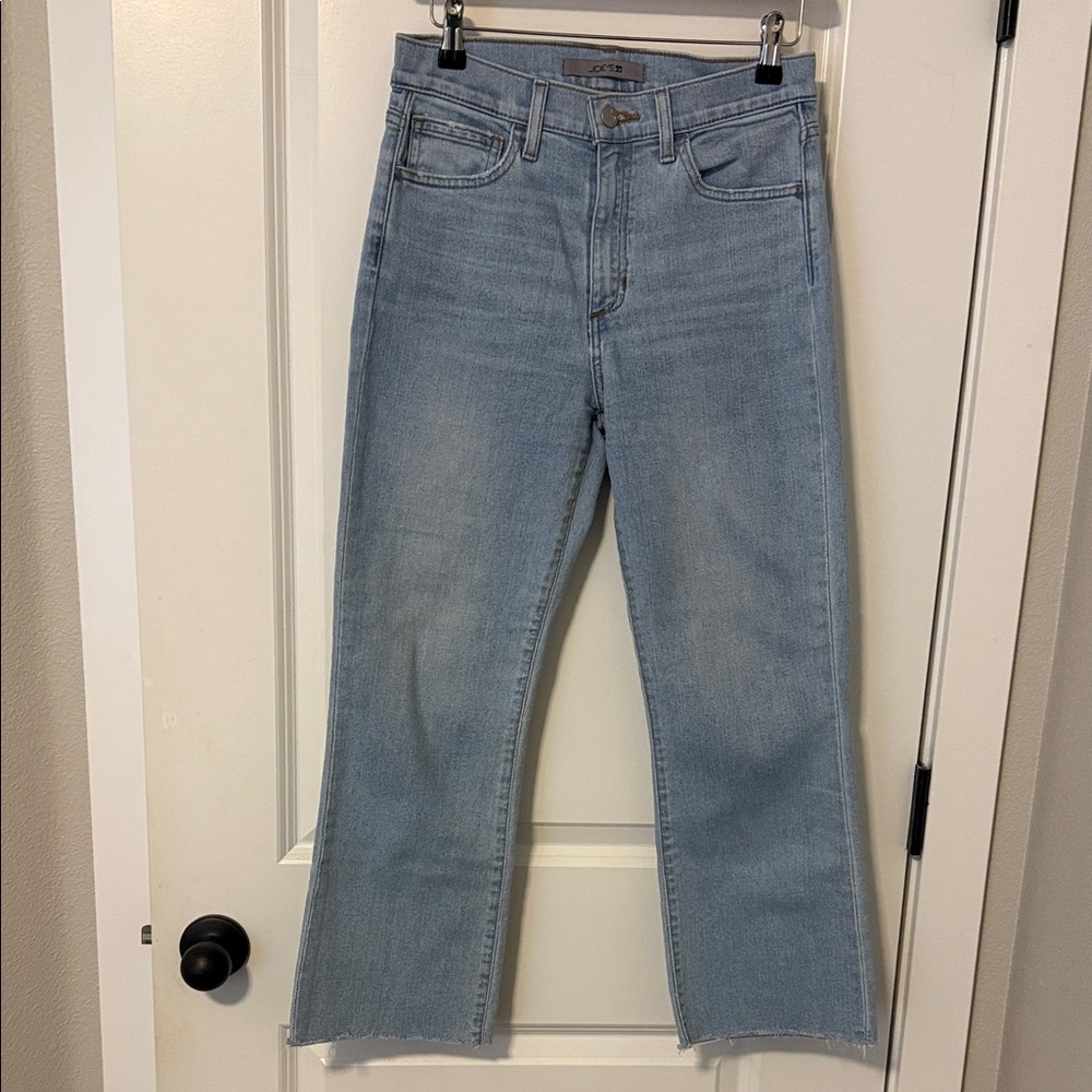 Joe's Jeans Light Blue Straight Leg Women's Jeans Cropped